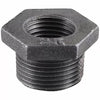 Mueller Hex Bushing Black 150# Malleable Iron Threaded Fittings 3/8 x 1/8