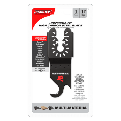 Freud America Diablo Universal Fit High Carbon Steel Oscillating Hook Knife Blade for Multi-Materials