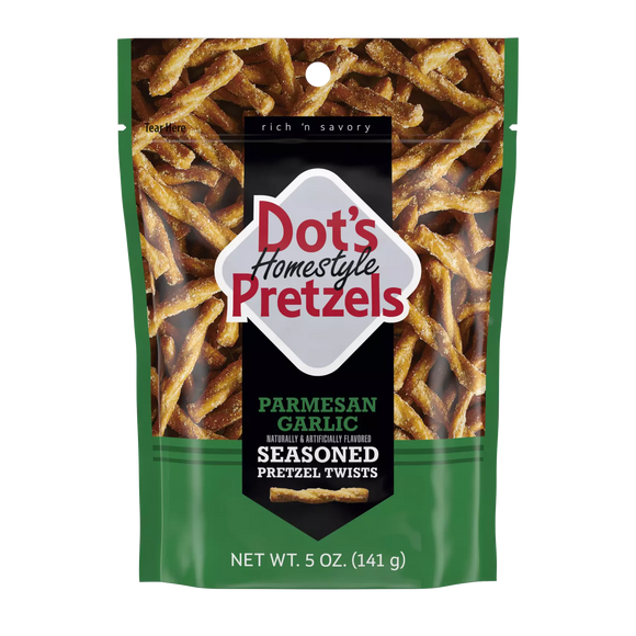 Hershey Dot's Homestyle Pretzels Parmesan Garlic Seasoned Pretzel Twists
