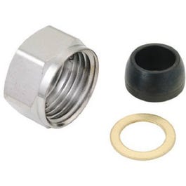 Slip Joint Nuts, Washers & Rings For 7/16 or 1/2-In. OD Rubber Slip Joint Connectors
