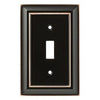 Toggle Wall Plate, 1-Gang, Architectural, Bronze & Copper Zinc