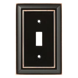 Toggle Wall Plate, 1-Gang, Architectural, Bronze & Copper Zinc