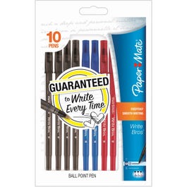 Write Bros Ball Point Pens, Assorted Colors, 10-Ct.