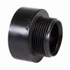 ABS/DWV Male Adapter, MPT x Hub, 1-1/2 x 1-1/4-In.