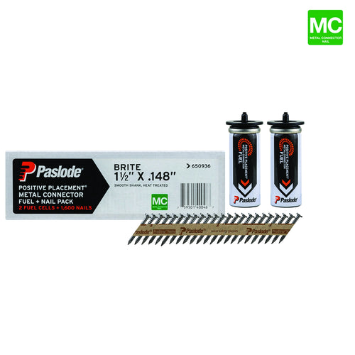 Paslode Positive Placement Metal Connector Fuel + Nail Pack