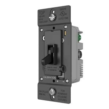 Legrand-Pass & Seymour TradeMaster® LED/CFL/Incandescent Single Pole/3-Way Toggle Slide Dimmer, Preset, Black
