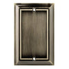 Blank Wall Plate, 1-Gang, Architectural, Antique Brass Zinc
