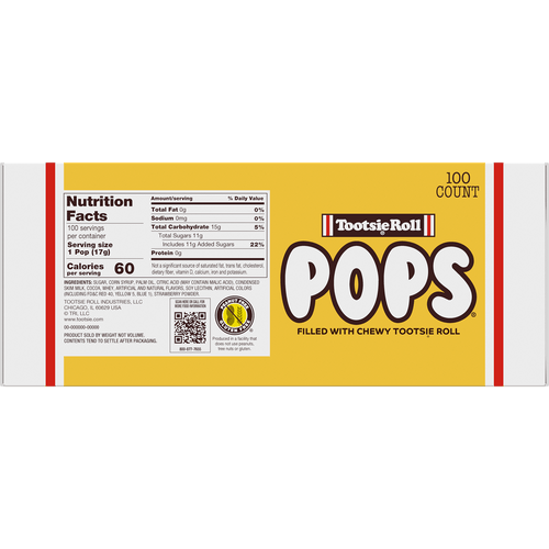 Tootsie Pops Assorted Flavors (100 ct. Box)