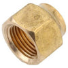 Brass Refrigerator Flare Nut, Short Forged, 3/4-In.