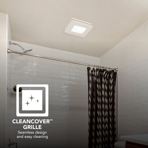 Broan-NuTone® Roomside Series Bathroom Exhaust Fan w/ LED Light, 80 CFM, ENERGY STAR®