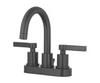 HomePointe 2-Handle Matte Black Bathroom Faucet
