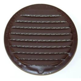 Insect-Proof Mini Louvers, Brown, 4-In., 4-Pk.